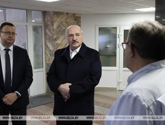 Александр Лукашенко посещает Могилевскую областную клиническую больницу