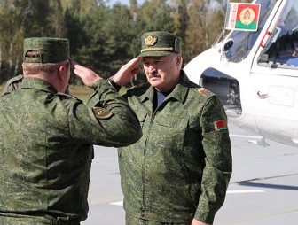 Александр Лукашенко принимает участие в белорусско-российском стратегическом учении 'Запад-2021'