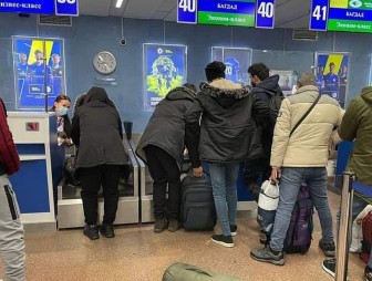 В аэропорту 'Минск' открылась регистрация на рейс Iraqi Airways, на котором мигранты смогут вернуться на родину