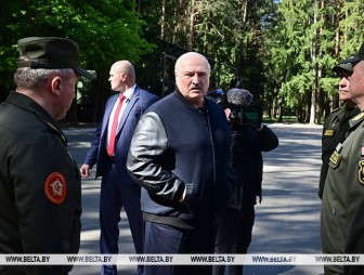 Лукашенко приехал на Центральный командный пункт ВВС и войск ПВО