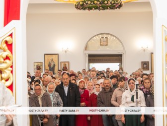 Освящение храма святой Софии в Мостах