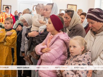 Освящение храма святой Софии в Мостах