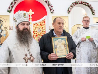 Освящение храма святой Софии в Мостах