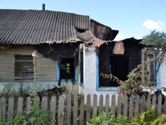 Пожар со спасенным  благодаря сработке АПИ в Мостовском районе