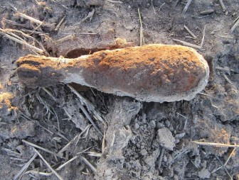 В Волковыске рабочие нашли минометный снаряд