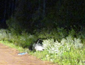 В Щучине пьяный водитель угнал машину, попал в ДТП, а после спрятался в кустах