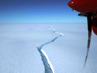 От Антарктиды откололся айсберг площадью 1270 квадратных километров