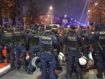 В Варшаве проходит акция протеста