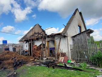 Пожар в деревне Сухиничи: никто не пострадал, причина устанавливается