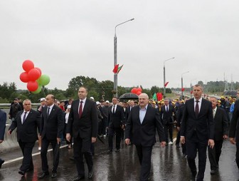 Лукашенко открыл в Гродно новый мост через Неман