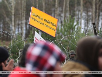 Двум большим группам мигрантов удалось прорваться в Польшу из Беларуси