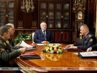 Лукашенко принял руководство МВД с докладом о состоянии оперативной обстановки в Беларуси и развитии ведомства