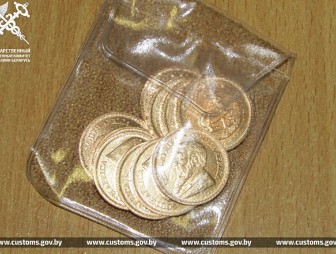 356 позолоченных инвестиционных монет пытались ввезти из Литвы в Беларусь двое граждан, спрятав их под одеждой