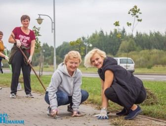 ФОТОФАКТ. Мостовские медики вновь вышли на субботник