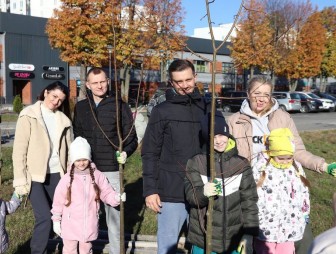 Воспитывая традиционные ценности. В Гродно молодые семьи высадили аллею лип