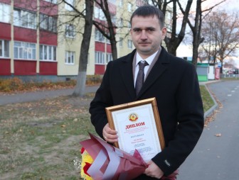 Юрий Величко, главный агроном СПК «Гродненский» Гродненского района, занявший 1 место в областном соревновании за достижение высоких показателей в уборке урожая зерновых и зернобобовых растений в 2024 году