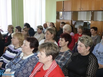 Председатель Мостовского райисполкома Андрей Санько встретился с трудовым коллективом КСУП «Озеранский»