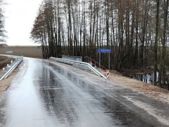 В Гродненской области восстановлен мост, поврежденный сильным ливнем в августе