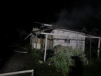 Пожар в деревне Ковшово Мостовского района