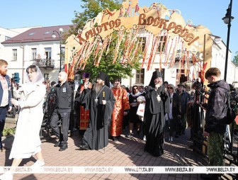 Крестный ход и божественная литургия в честь 125-летия Гродненской епархии прошли в Гродно