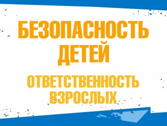 Безопасность детей – ответственность взрослых!