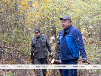 Сменили костюмы и галстуки на топоры и пилы: Мостовский райисполком наводил порядок в урочище Михайловка