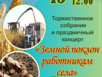 Праздничный концерт 'Земной поклон работникам села'