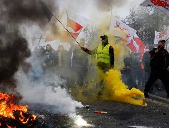 В Польше проходит общенациональная акция протеста фермеров