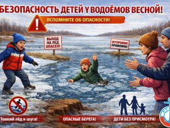 Весенние каникулы - время повышенной опасности на водоемах!
