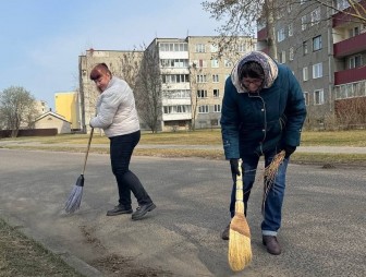 Без чистоты нет красоты – с таким девизом трудился на районном субботнике коллектив ЦСОН Мостовского района