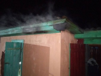 Пожар в агрогородке Лунно