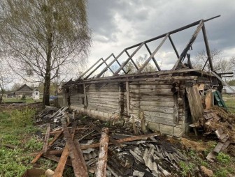 Пожар хозяйственной постройки в Мостовском районе
