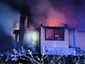 Пожар жилого дома в агрогородке Зарудавье
