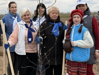 Актив Белорусского союза женщин Гродненщины высадил яблоневую аллею в рамках республиканской акции «Яблоневый сад»