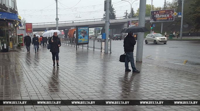 Дожди и мокрый снег ожидаются в Беларуси в выходные