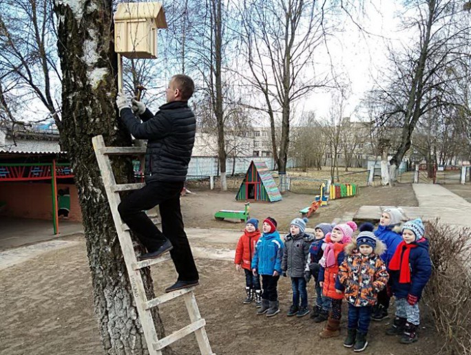 Шпакоўні  з’явіліся на экалагічнай сцежцы ДЦРДз г. Масты