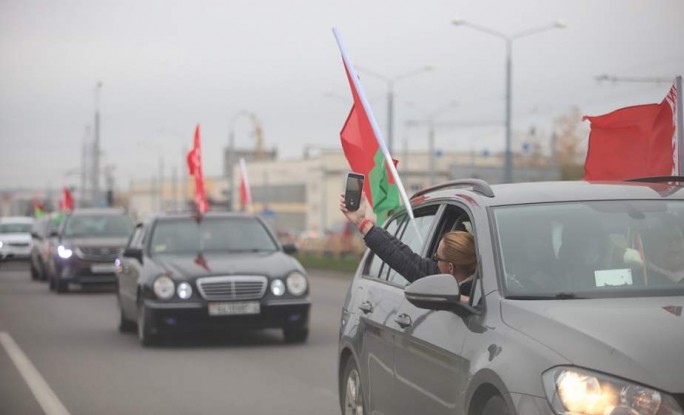 Вдоль западной границы региона. Автопробег «За единую Беларусь!» проходит в Гродненской области