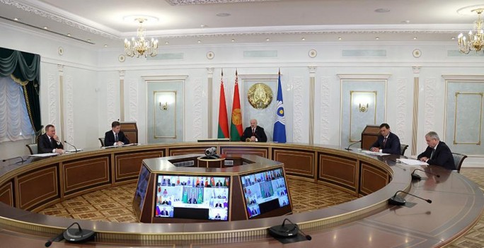 Александр Лукашенко принимает участие в онлайн-саммите СНГ