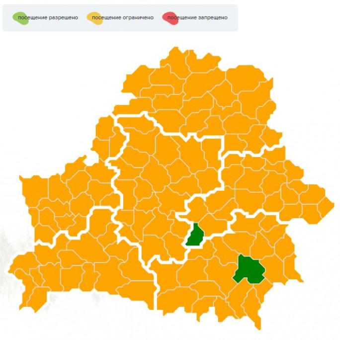 Посещение лесов ограничено во всех районах Гродненской области