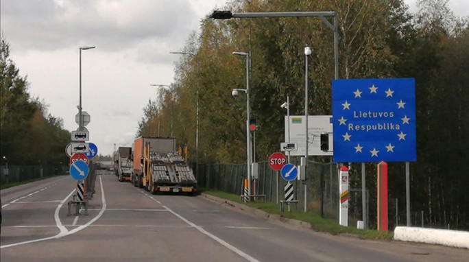 В пограничном пункте «Мядининкай» произошел пожар