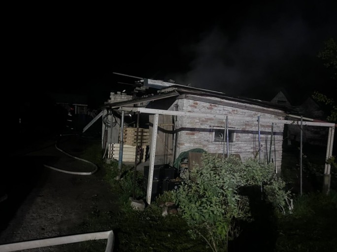 Пожар в деревне Ковшово Мостовского района