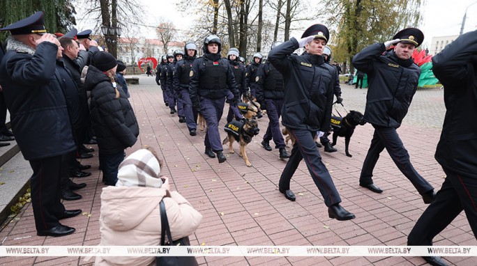 Надежность, профессионализм, отвага. Годовщину образования Департамента охраны МВД отметили в Гродно