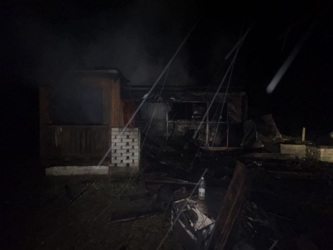 Пожар дачного дома