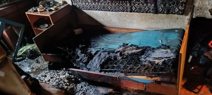 Пожар в деревне Логновичи