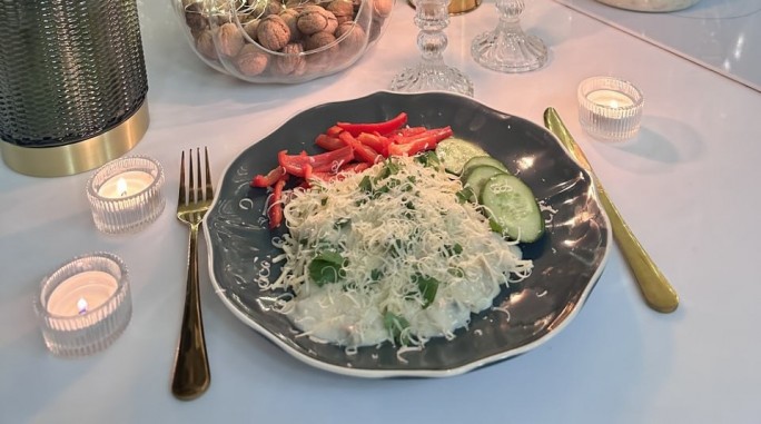 Соус с грибами и беконом + спагетти