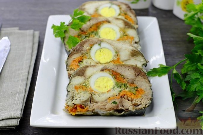 Рулет из скумбрии