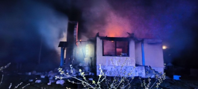 Пожар жилого дома в агрогородке Зарудавье