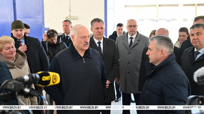 Сельское хозяйство и 'кондитерка'. Александр Лукашенко приехал в Наровлянский район