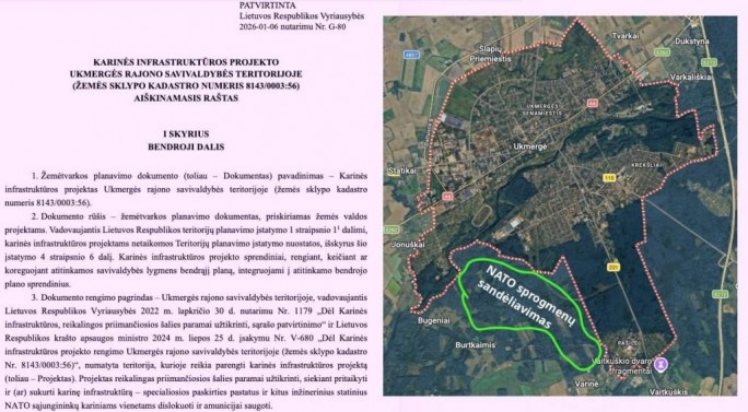 Литва строит склад боеприпасов НАТО возле города Укмерге