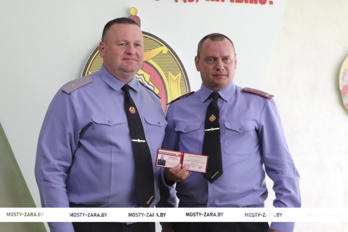 Нового начальника райотдела милиции представили личному составу Мостовского РОВД